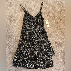 No Boundaries Black and White Mini Dress